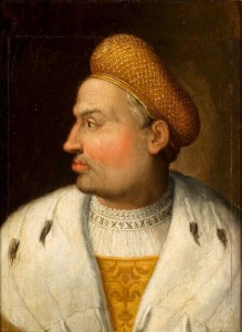 Zygmunt I Stary w wieku 45-50 lat. Mal. Hans von Kulmbach ok. 1511-1518 (Muzeum Narodowe w Poznaniu)